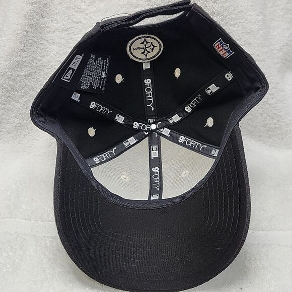 New Era 9FORTY Pittsburgh Steelers Black and Gray Velcroback - NWOT - Picture 6 of 8